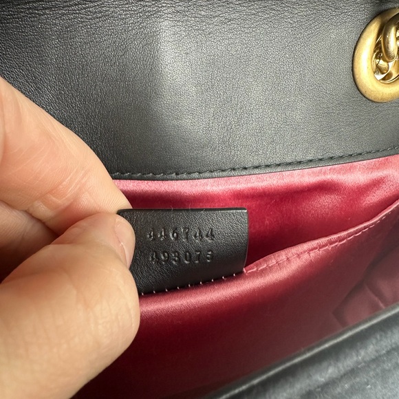 GUCCI GG Marmont velvet small bag Black - Picture 11 of 17